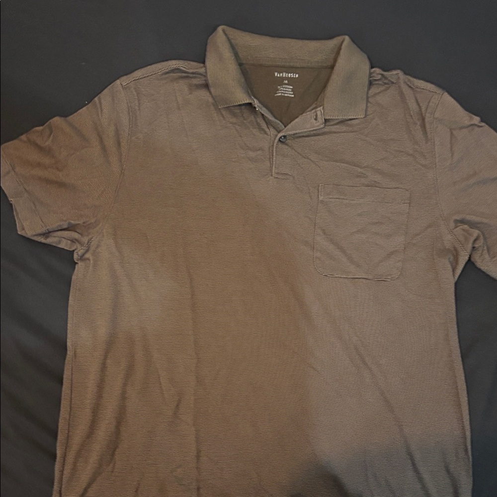 Van Heusen Men's Polo Shirt in Dark Brown
